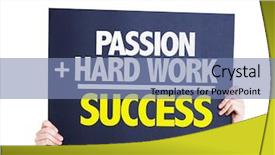  Presentation with hard work - Amazing PPT layouts having entrepreneurship skills - passion hard work success card backdrop and a teal colored foreground