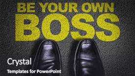  Presentation with shoes - PPT theme enhanced with entreprenual - top view of business shoes background and a dark gray colored foreground