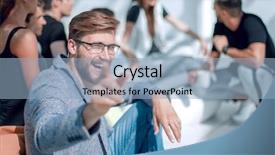  Presentation with entrepreneur risk - Audience pleasing slide deck consisting of entreprenure thinking - young entrepreneur pointing at you backdrop and a light blue colored foreground