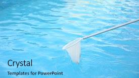  Presentation with cleaning service excel - Theme enhanced with entretien m nager - cleaning swimming pool with net background and a  colored foreground