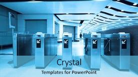  Presentation with hong kong - PPT theme having entry ticket - subway in hong-kong background and a  colored foreground