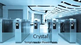  Presentation with hong kong - Theme with entry ticket - subway in hong-kong background and a light blue colored foreground