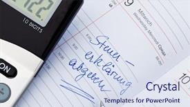  Presentation with tax - Slides with entry to the calendar tax background and a  colored foreground