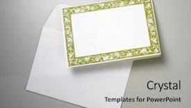  Presentation with invitation - Audience pleasing presentation theme consisting of envelop on the plain backdrop and a light gray colored foreground
