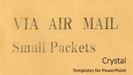  Presentation with envelope - Colorful theme enhanced with envelope for small packet via backdrop and a yellow colored foreground