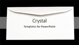  Presentation with envelope - Theme enhanced with envelope isolated on black background background and a  colored foreground