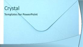  Presentation with envelope - Amazing presentation theme having envelope isolated on the white backdrop and a cool aqua colored foreground