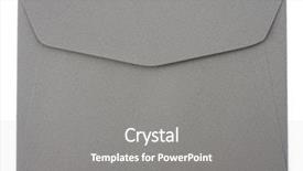  Presentation with envelope - Beautiful presentation featuring envelope isolated on the white backdrop and a gray colored foreground