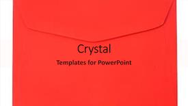  Presentation with envelope - Audience pleasing slides consisting of envelope isolated on the white backdrop and a dark gray colored foreground