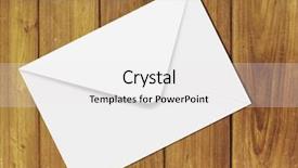  Presentation with envelope - Presentation theme with envelope on wood background and a white colored foreground