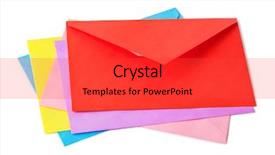  Presentation with blank whiteboard isolated on white - Audience pleasing slides consisting of envelope opening - multicolored letters isolated on white backdrop and a red colored foreground