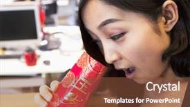  Presentation with chinese new year 2021 - Theme having slow stream flowing across sunny coniferous stand in spring bialowiea forest poland europe background and a tawny brown colored foreground