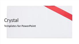 Presentation with happy holiday - Audience pleasing PPT layouts consisting of envelope with red ribbon isolated backdrop and a white colored foreground