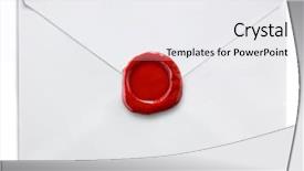  Presentation with wax - Audience pleasing slide deck consisting of envelopes - envelope with wax seal backdrop and a white colored foreground