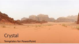  Presentation with rum - Cool new theme with enviroment - desert landscape - wadi rum backdrop and a coral colored foreground