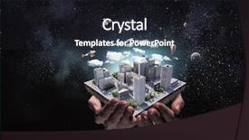  Presentation with project - Theme with enviroment - new development project mixed media background and a dark gray colored foreground