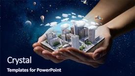  Presentation with development - Presentation having enviroment - new development project mixed media background and a navy blue colored foreground