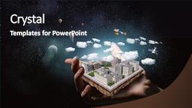  Presentation with project - Slides with enviroment - new development project mixed media background and a black colored foreground