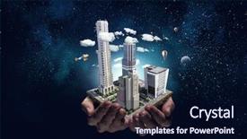  Presentation with project - Amazing PPT layouts having enviroment - new development project mixed media backdrop and a navy blue colored foreground