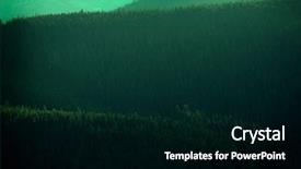  Presentation with wilderness - PPT theme enhanced with enviroment - pine forest trees and mountains background and a black colored foreground