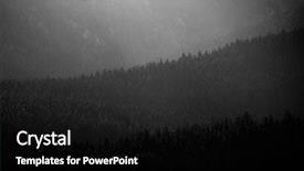  Presentation with wilderness - Audience pleasing PPT layouts consisting of enviroment - pine forest trees and mountains backdrop and a black colored foreground
