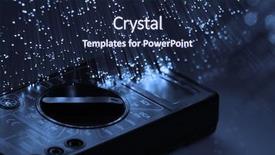  Presentation with fiber optics - PPT theme enhanced with electrical testing - fiber optics background with lots background and a navy blue colored foreground