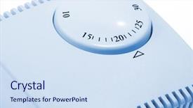  Presentation with water drops in blue tone - Beautiful theme featuring enviromental - close-up of room thermostat toned backdrop and a sky blue colored foreground