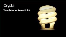  Presentation with black light - Amazing theme having enviromental - compact flourescent light bulb backdrop and a black colored foreground