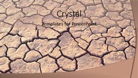 Presentation with cracked - Slides enhanced with enviromental - cracked earth in desert full background and a coral colored foreground