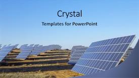  Presentation with solar energy - Amazing theme having enviromental - solar panels for electrical energy backdrop and a light blue colored foreground