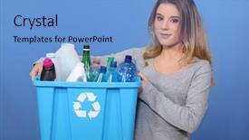  Presentation with recycle - Slides having environmenr friendly - please recycle background and a light blue colored foreground