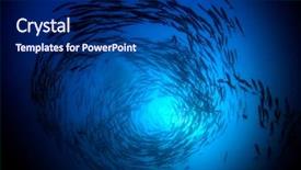  Presentation with environment - Theme enhanced with environment - chevron barracuda fish background and a navy blue colored foreground