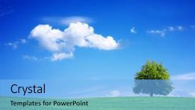  Presentation with green planet - Colorful PPT layouts enhanced with environment - green planet - earth backdrop and a light blue colored foreground