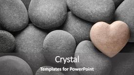  Presentation with natural - Theme featuring environment - heart made of stone background and a dark gray colored foreground