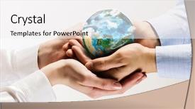  Presentation with save earth - Slide deck enhanced with protecting environment - let's save our planet earth background and a white colored foreground