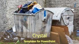  Presentation with no waste - Colorful PPT theme enhanced with environment act - waste sorting problem in poland backdrop and a  colored foreground