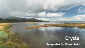  Presentation with water environment - Slides having environment before the rain serenity background and a dark gray colored foreground