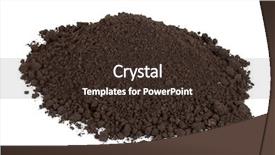  Presentation with compost - Slides featuring environment compost - pile of soil background and a wine colored foreground