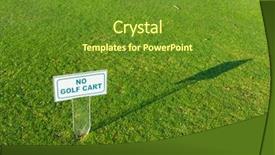  Presentation with landscape - PPT theme consisting of environment concept - tee spot landscape background and a  colored foreground