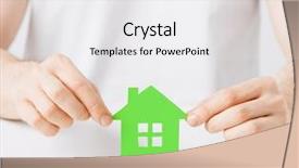  Presentation with green energy - Amazing presentation having environment energy - closeup picture of man hands backdrop and a white colored foreground