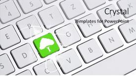  Presentation with eco bikes - Presentation theme featuring environment environment graphic - white keyboard with an eco background and a light gray colored foreground