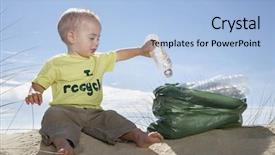  Presentation with baby bottle - Slide deck having environment kids - full length of baby boy background and a light blue colored foreground