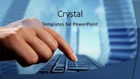  Presentation with keyboard - Audience pleasing presentation theme consisting of environment market - reseller work on keyboard backdrop and a light blue colored foreground