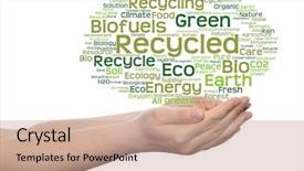  Presentation with eco friendly environment - Cool new presentation theme with environment recycle earth clean backdrop and a coral colored foreground