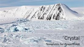  Presentation with land - Slides enhanced with environment tundra - severnaya zemlya northern land aerial background and a light gray colored foreground