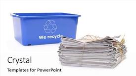  Presentation with recycle plastic - Cool new presentation theme with reed floor under lake backdrop and a tawny brown colored foreground