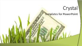  Presentation with growth - Colorful PPT theme enhanced with environmental banking - financial growth conceptual image backdrop and a white colored foreground