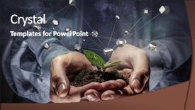  Presentation with make in india - Slides having environmental banking - make it grow background and a tawny brown colored foreground