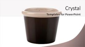  Presentation with environmental - Beautiful presentation theme featuring environmental ceramic - flower pot isolated on white backdrop and a white colored foreground