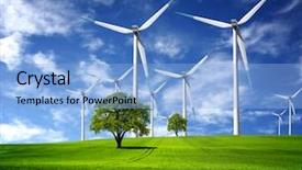  Presentation with direction - Colorful slides enhanced with environmental conservation - ecological direction backdrop and a light blue colored foreground